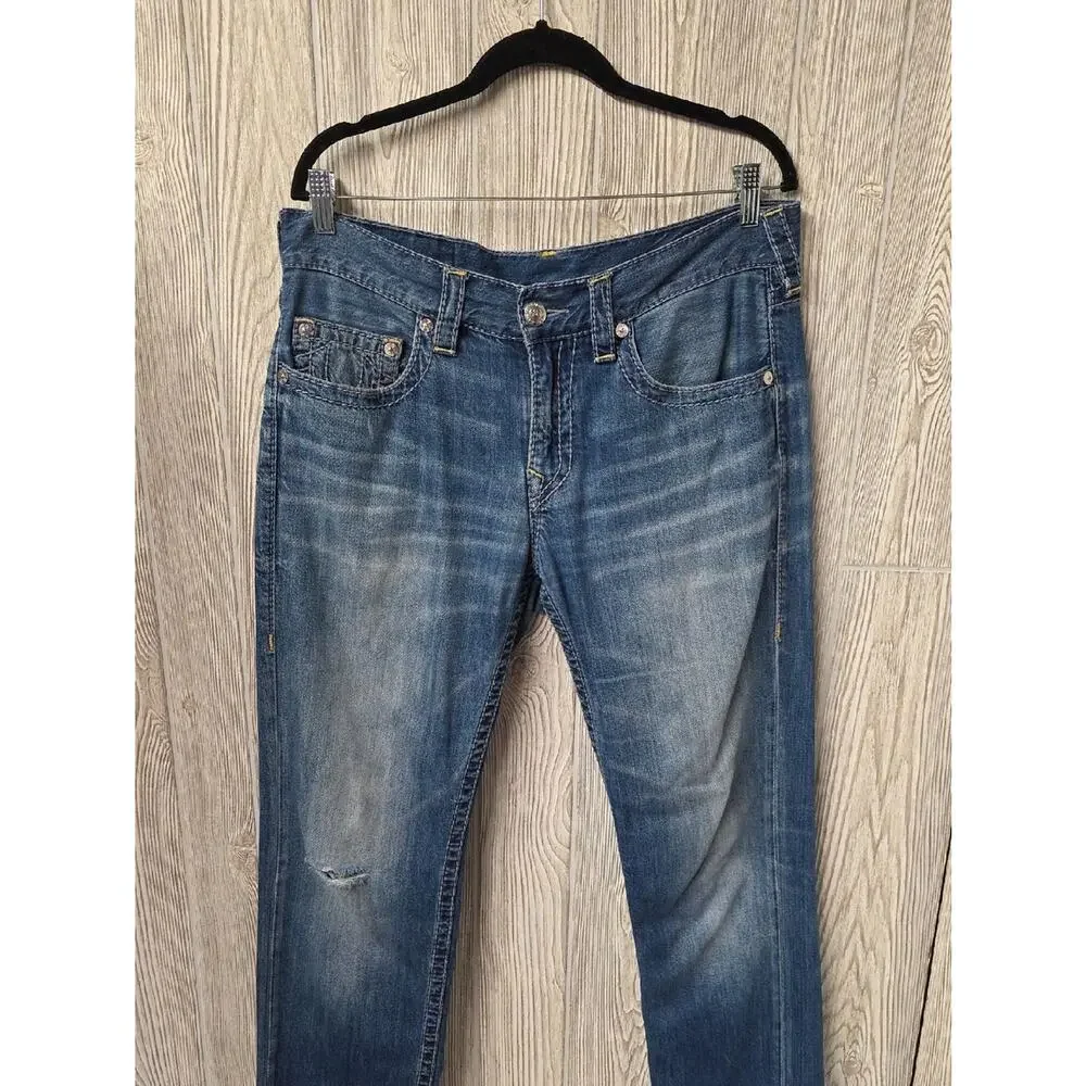 True Religion Slim Distressed Jeans Mens Size 32